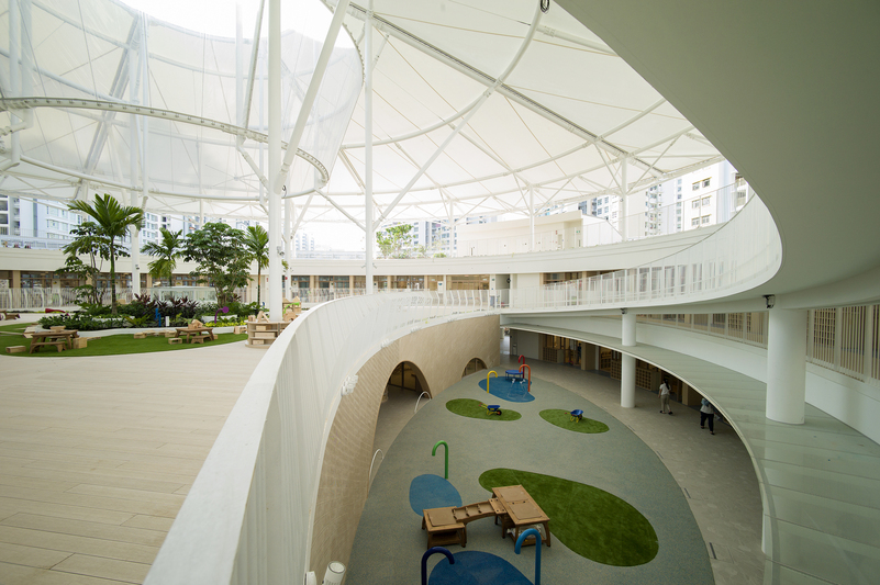 Government aided preschools like the Punggol PCF have really had the resources to design fancy buildings like these